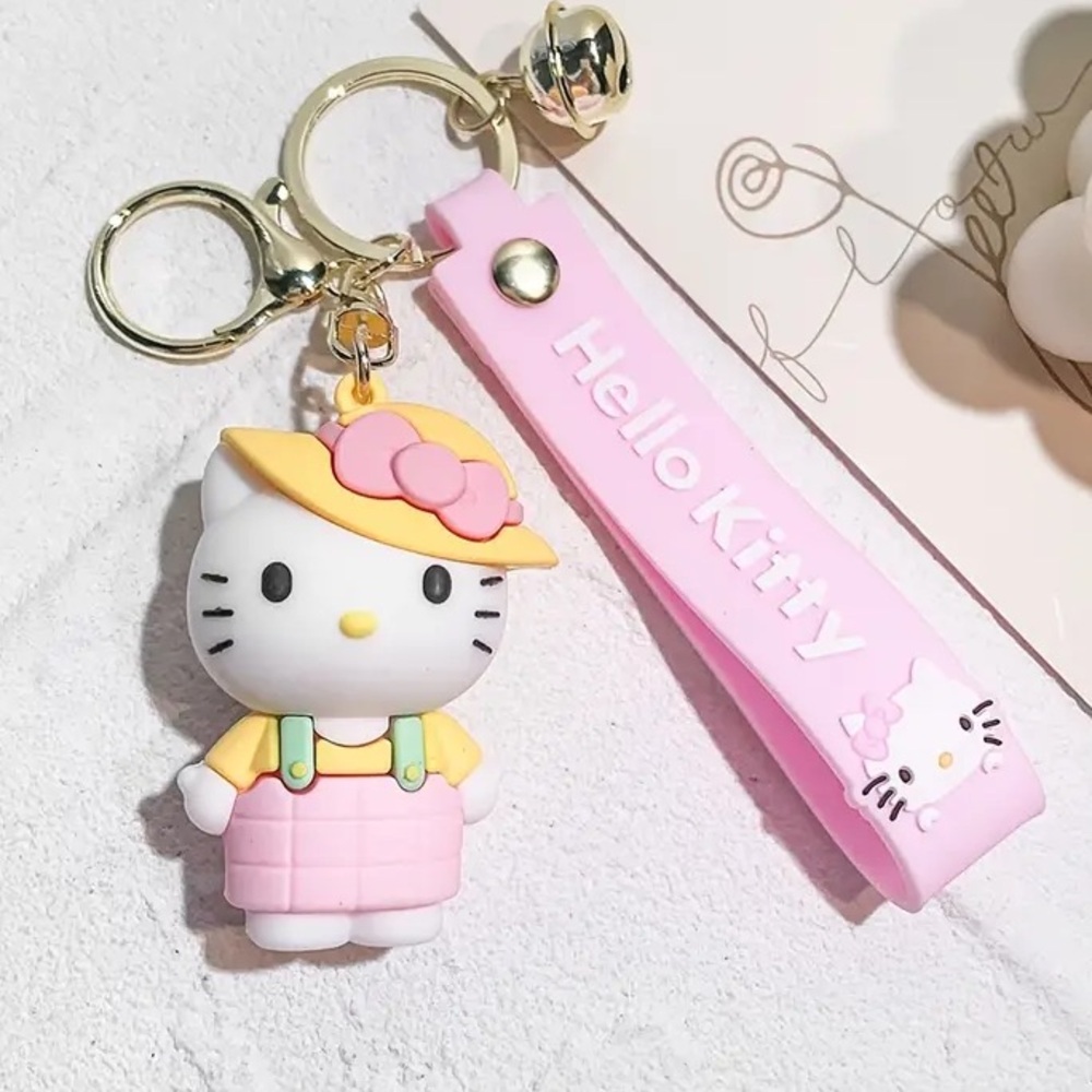🐭 SALE! Hello Kitty Pink and Yellow bag charm or keychain brand new in wrapping